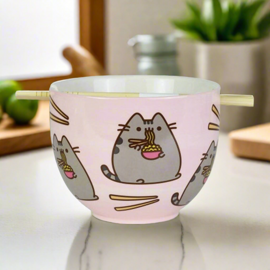 Pusheen Ramen Bowl Chopstix Set Our Name Is Mud