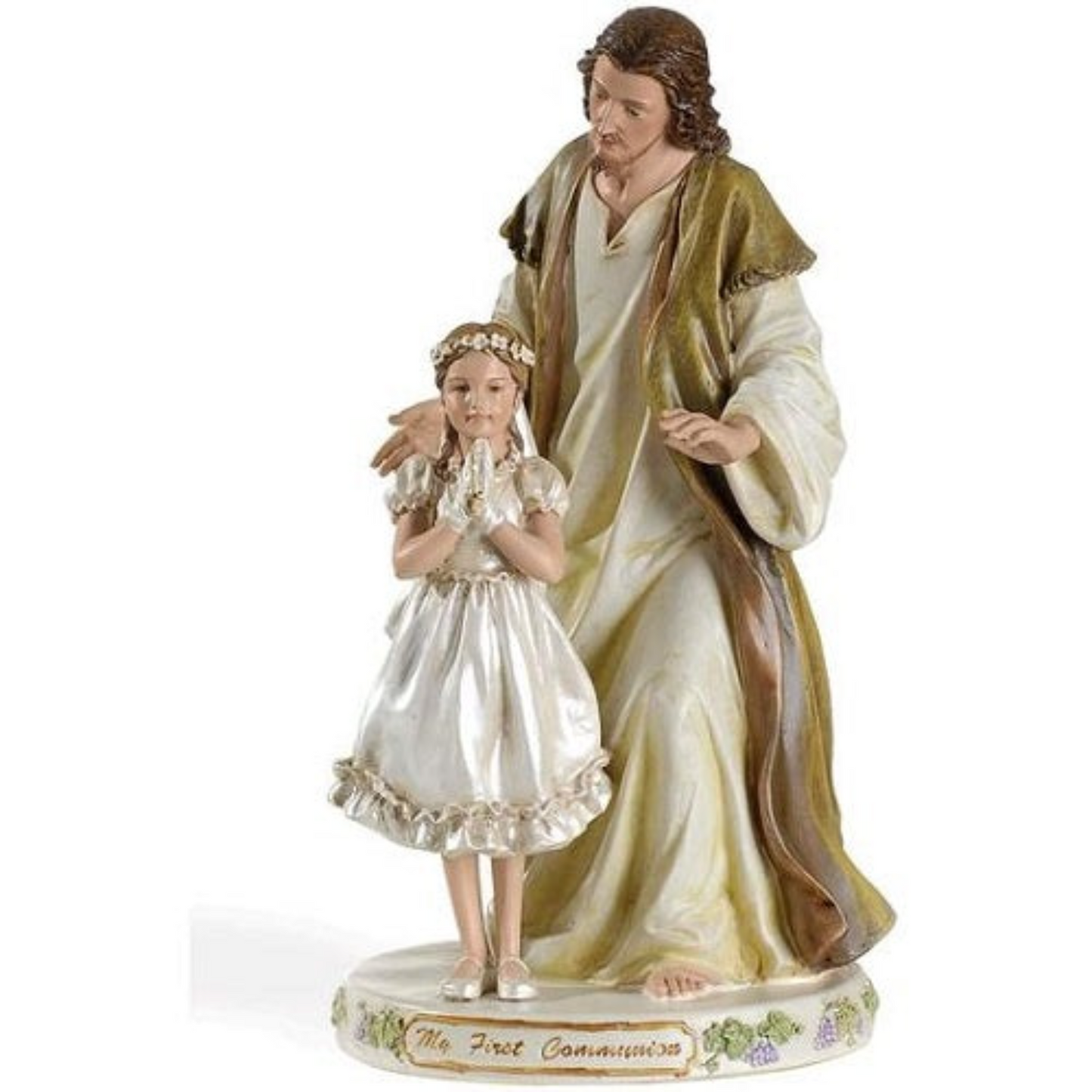 Roman Joseph Studios Jesus with Praying Girl My First Communion