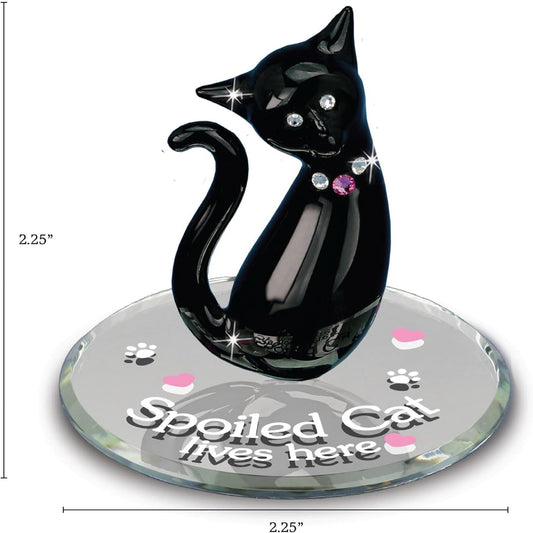 Glass Baron Spoiled Cat Large - Ria's Gift Shop
