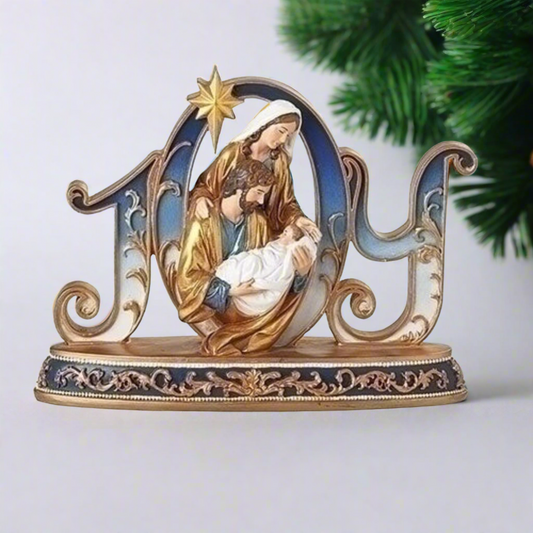 Roman Joy Holy Family Blue & Gold Scene by Joseph Studio