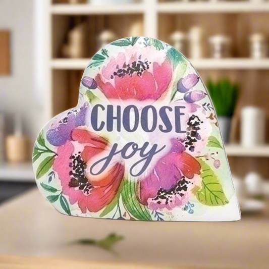 Choose Joy 3.5" Heart Love Notes Musical by Roman