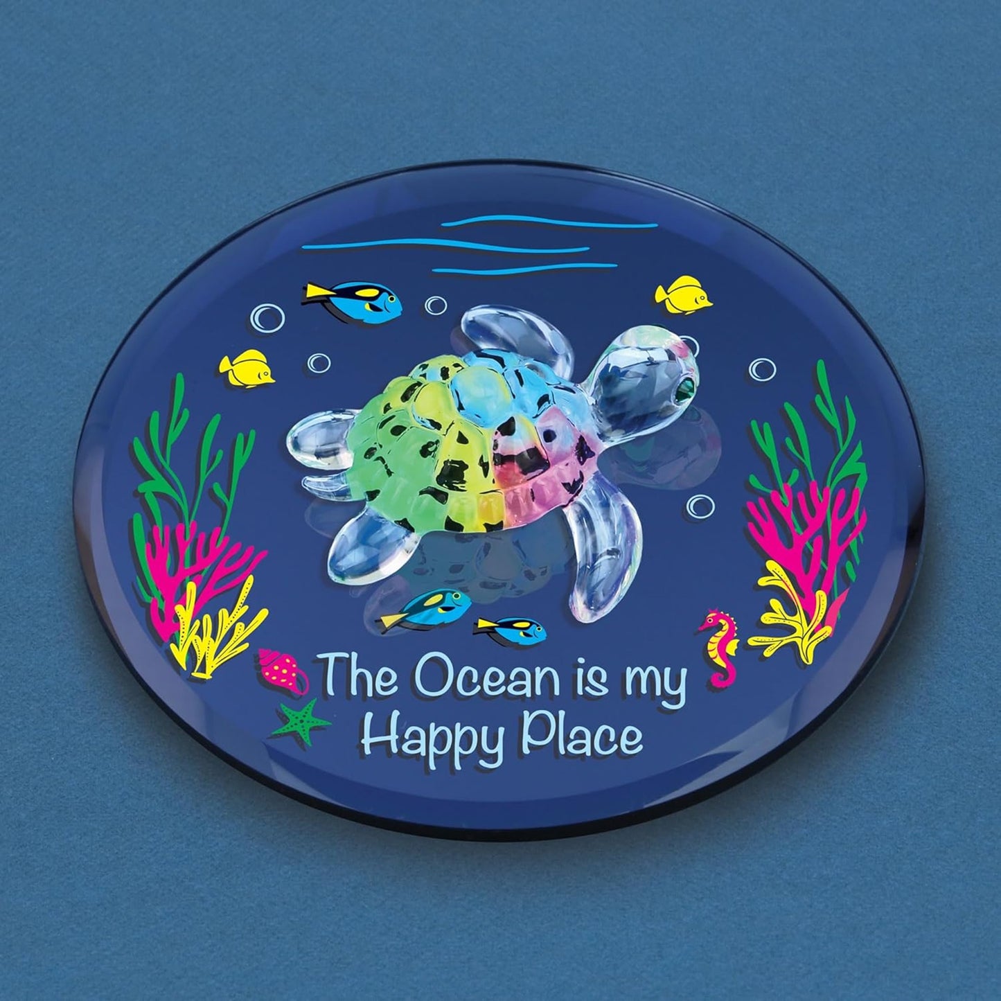 Glass Baron Sea Turtle "Happy Place" - Ria's Gift Shop