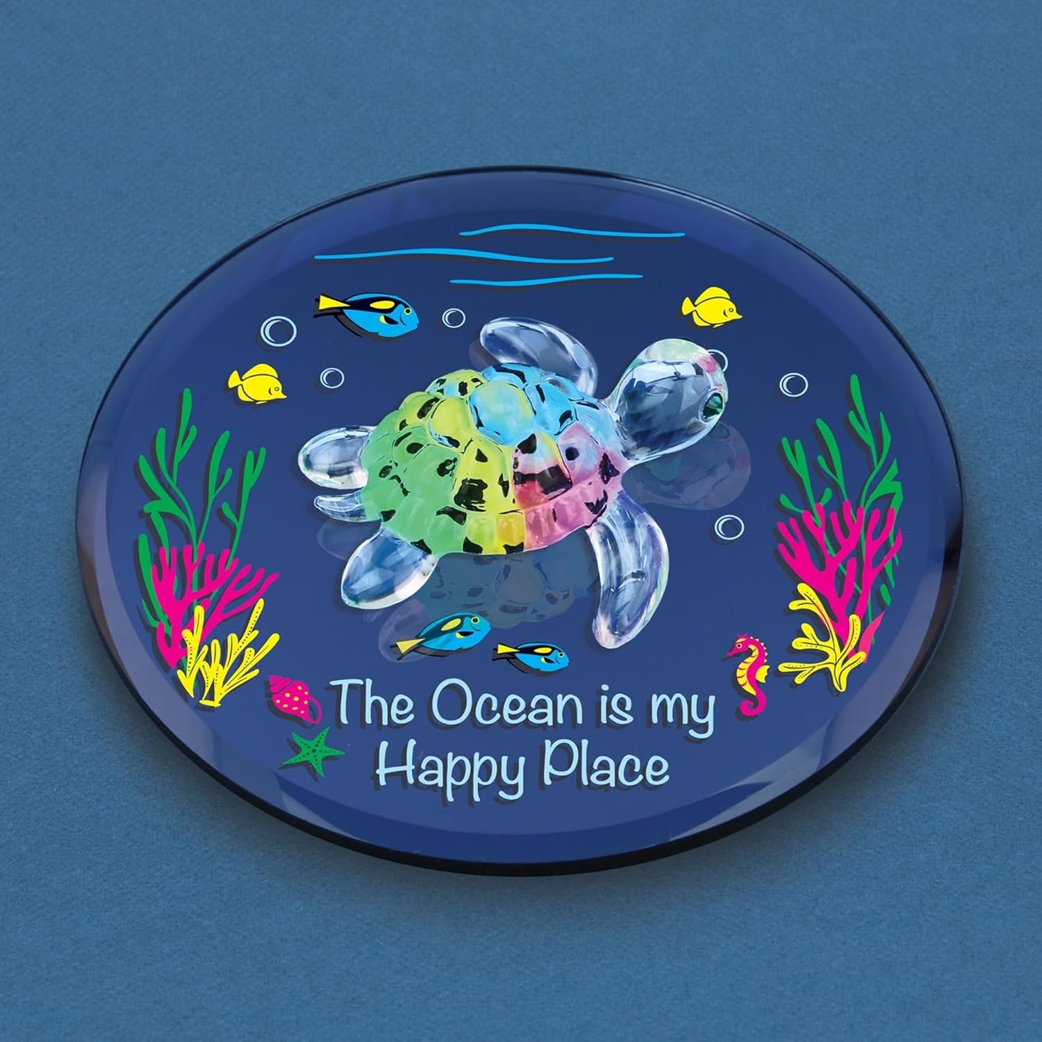 Glass Baron Sea Turtle "Happy Place" - Ria's Gift Shop