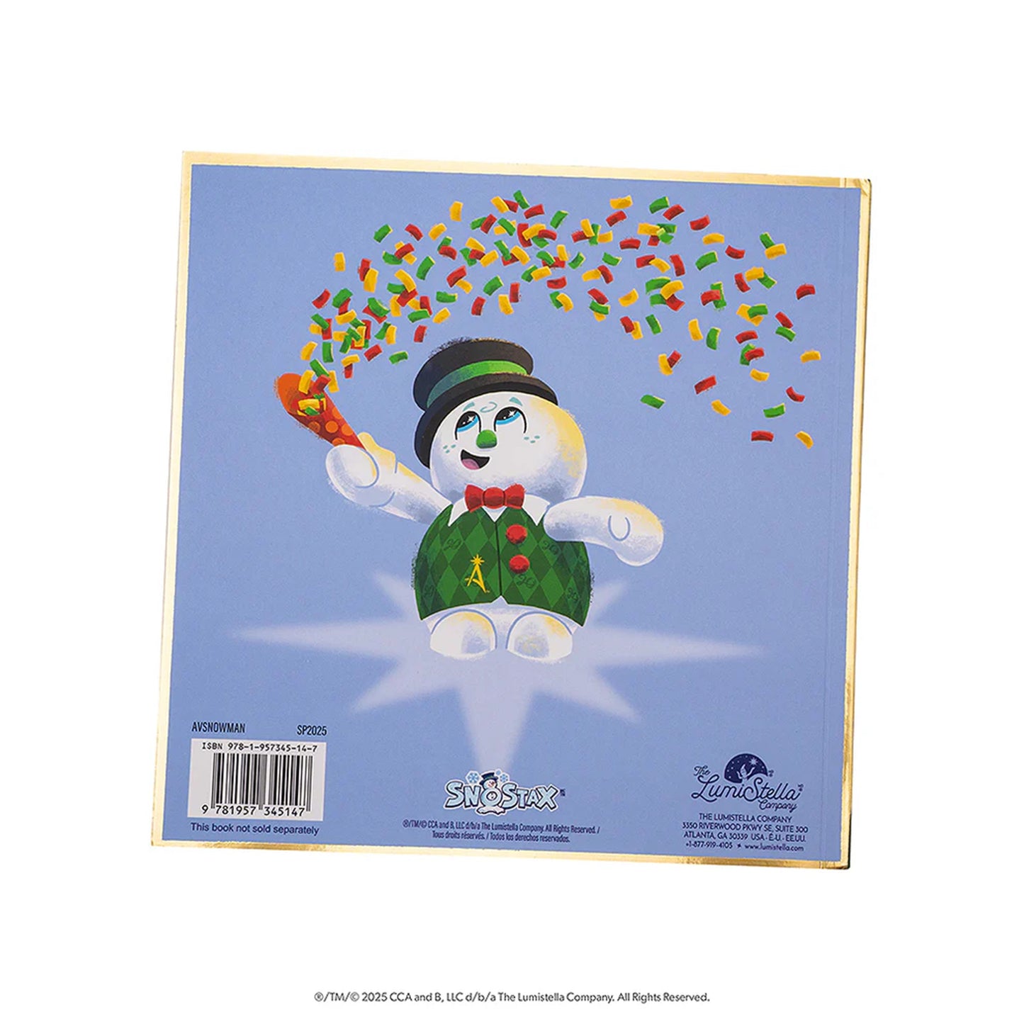 The Elf On The Shelf SnoStax Razzle the Snowman Plush and Book