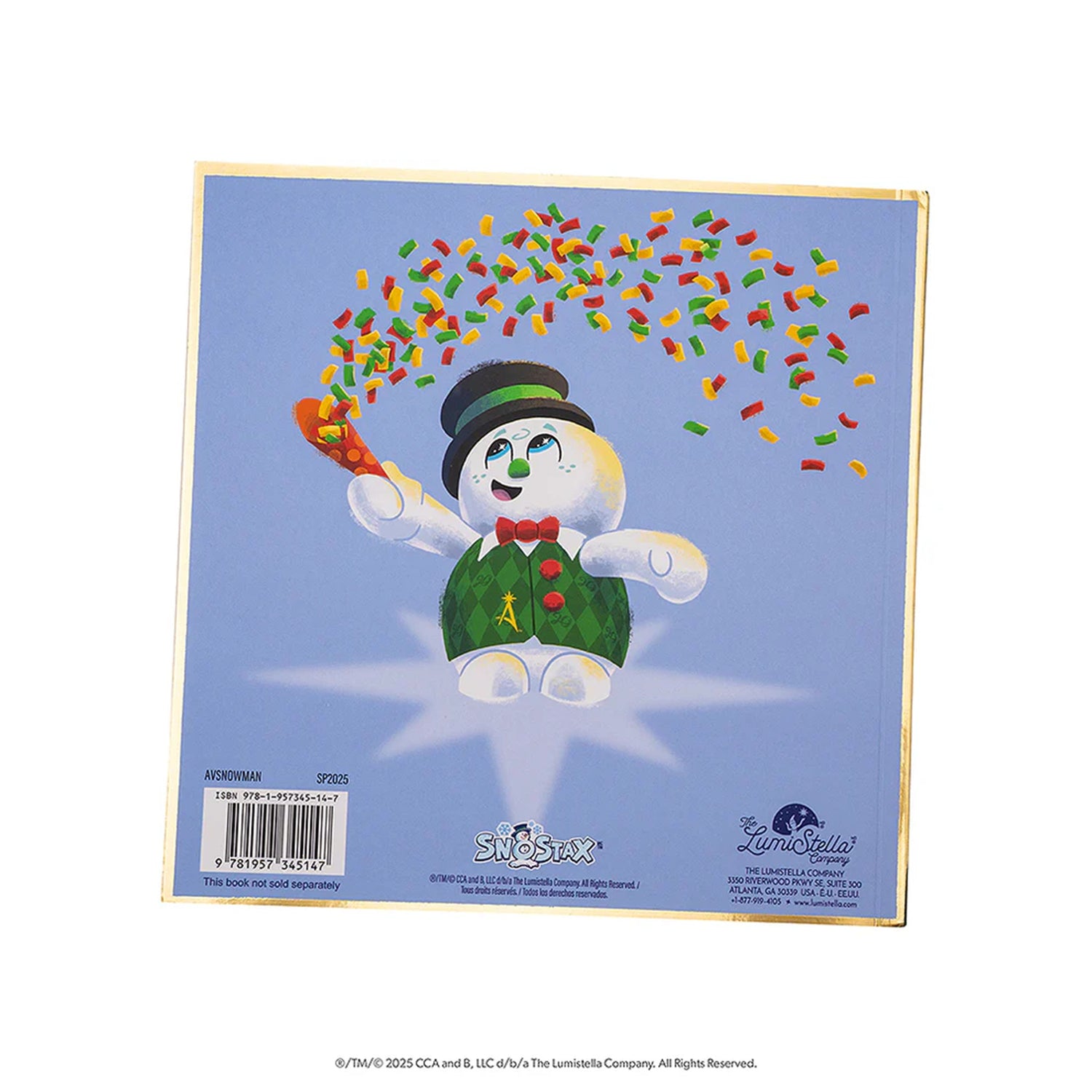 The Elf On The Shelf SnoStax Razzle the Snowman Plush and Book