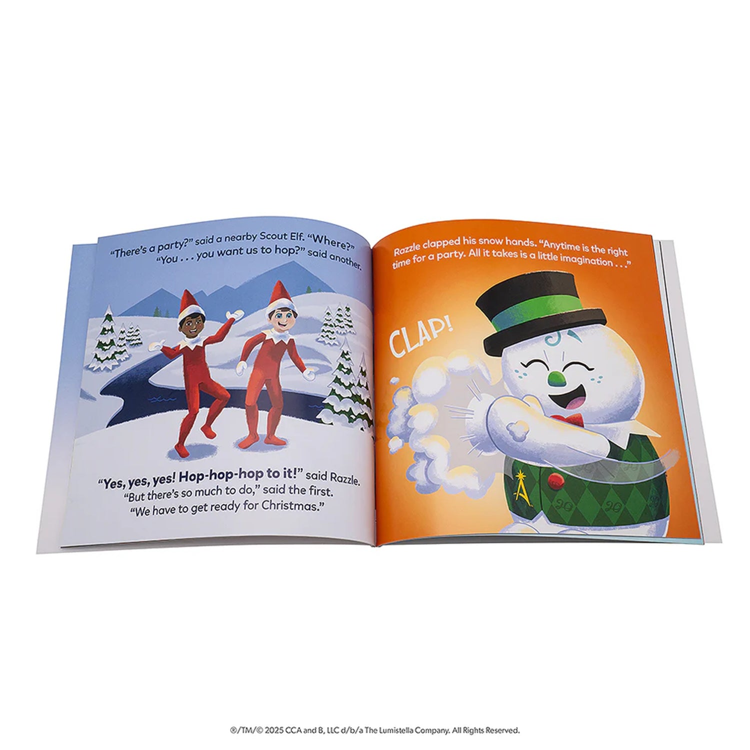 The Elf On The Shelf SnoStax Razzle the Snowman Plush and Book