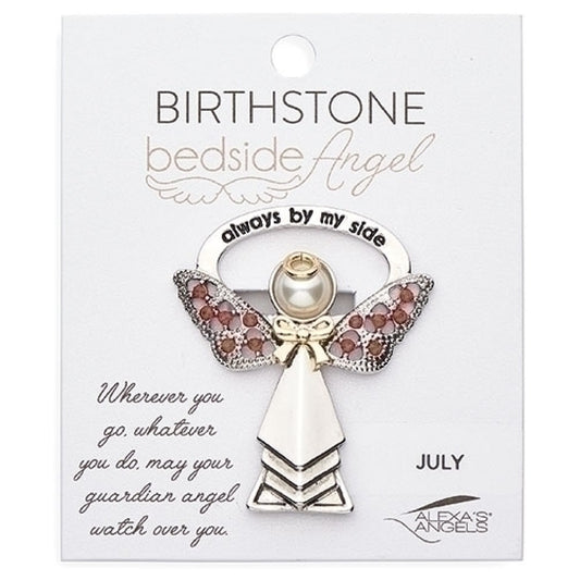 Always By My Side July Birthstone Bedside Angel