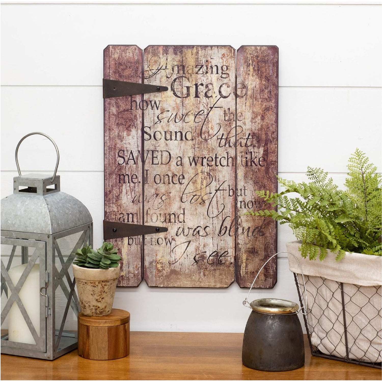 Amazing Grace Wall Plaque Decor