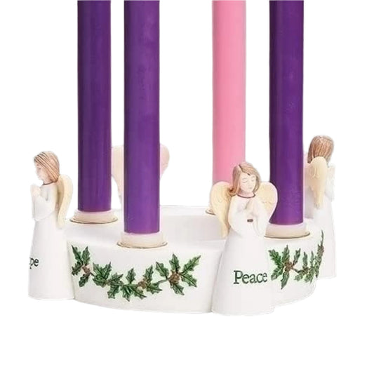 Angel Advent Candle Holder Without Candles