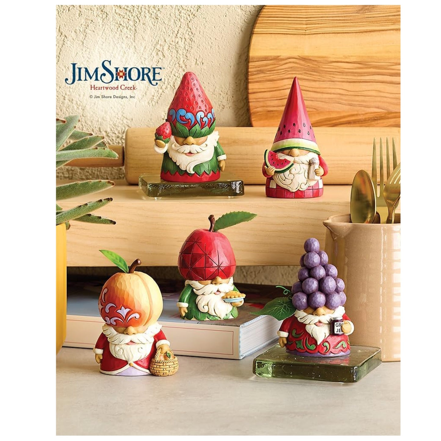 Apple Gnome Figurine Jim Shore Heartwood Creek