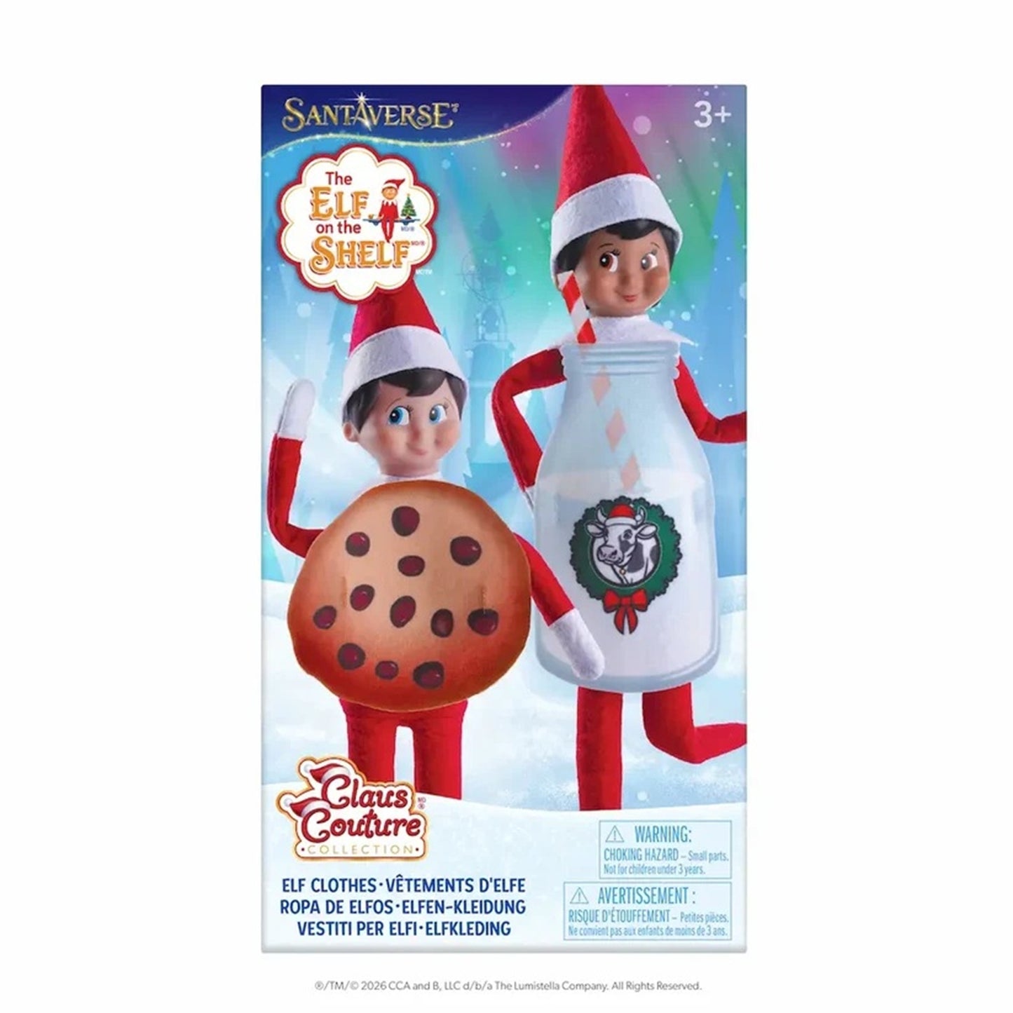 Bestie Bundle Elf Costume Set: Milk & Cookies | Claus Couture Collection®