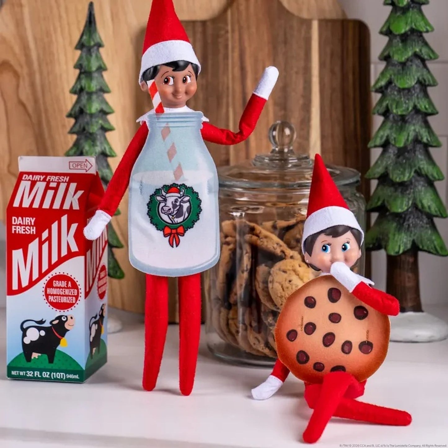 Bestie Bundle Elf Costume Set: Milk & Cookies | Claus Couture Collection®