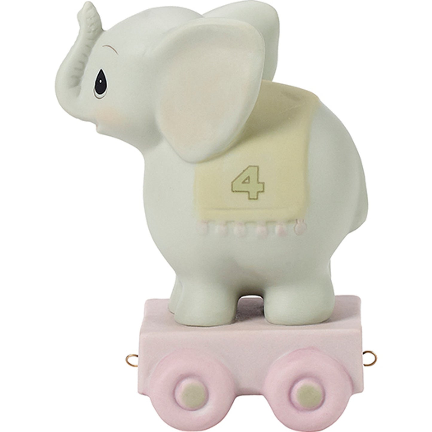 Birthday Train, Age 4, May Your Birthday Be Gigantic, Bisque Porcelain Figurine