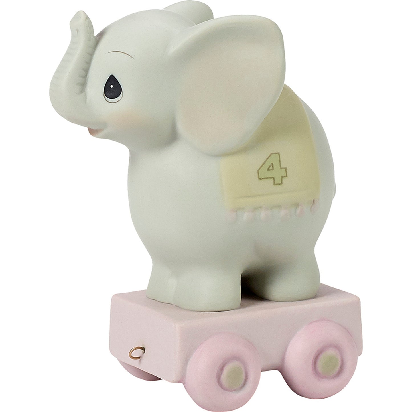 Birthday Train, Age 4, May Your Birthday Be Gigantic, Bisque Porcelain Figurine