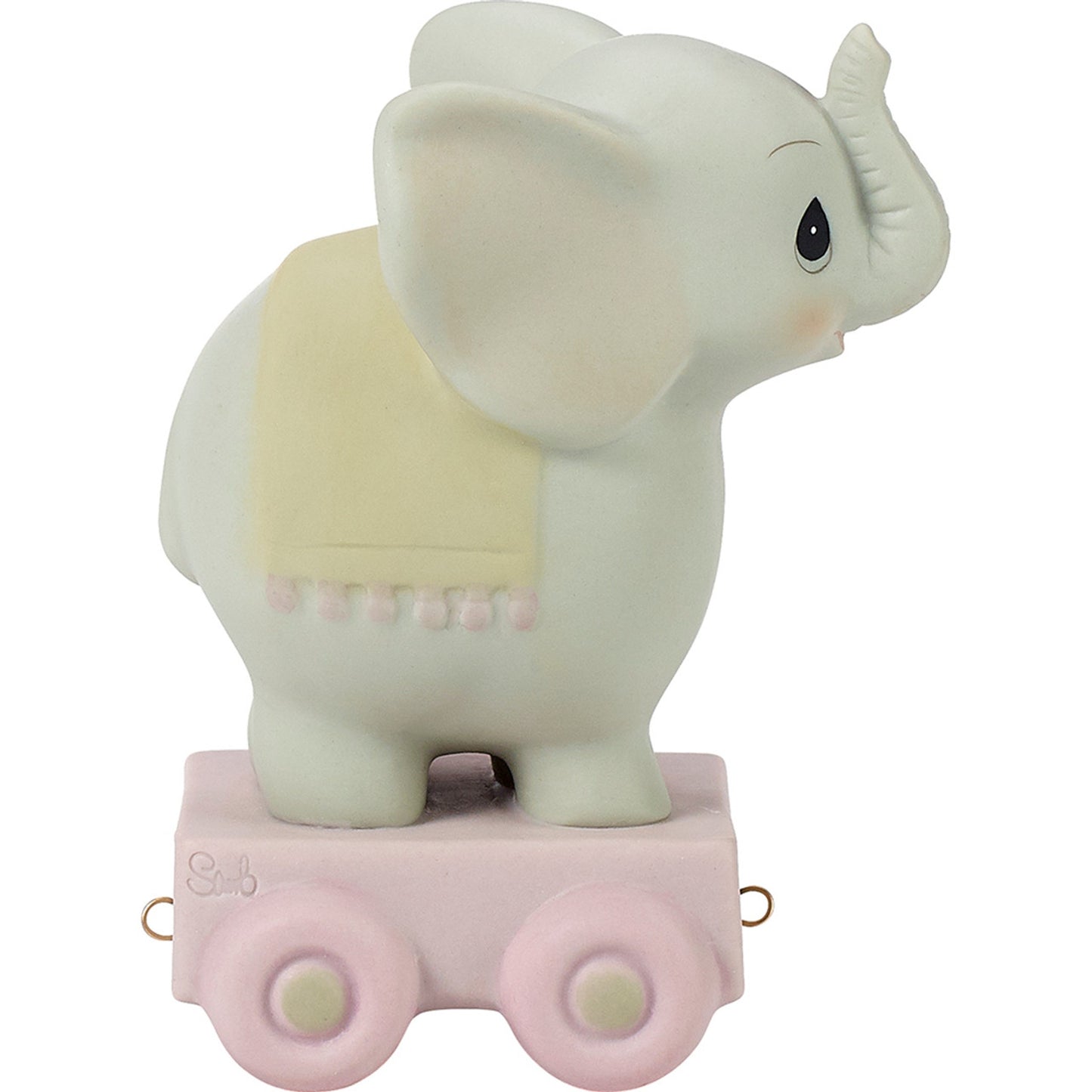 Birthday Train, Age 4, May Your Birthday Be Gigantic, Bisque Porcelain Figurine