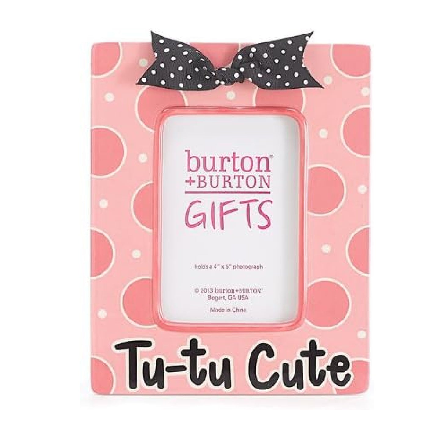 Burton & Burton Tu-tu Cute Dancer Pink Ceramic Frame
