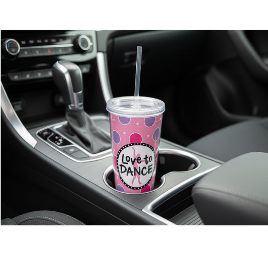 Burton Love to Dance Acrylic Thermal Travel Cup with Straw