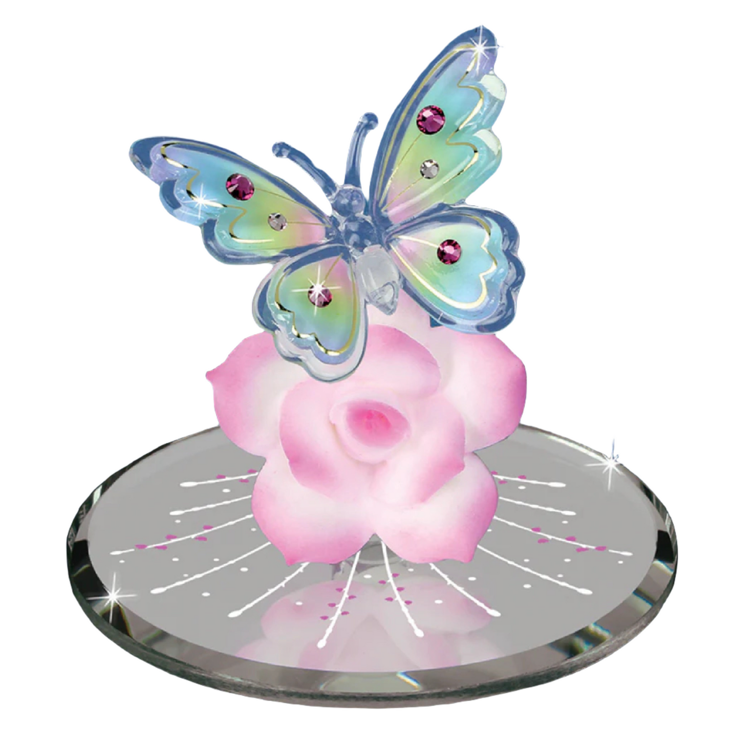 Butterfly Bedazzled Glass Figurine by Glass Baron