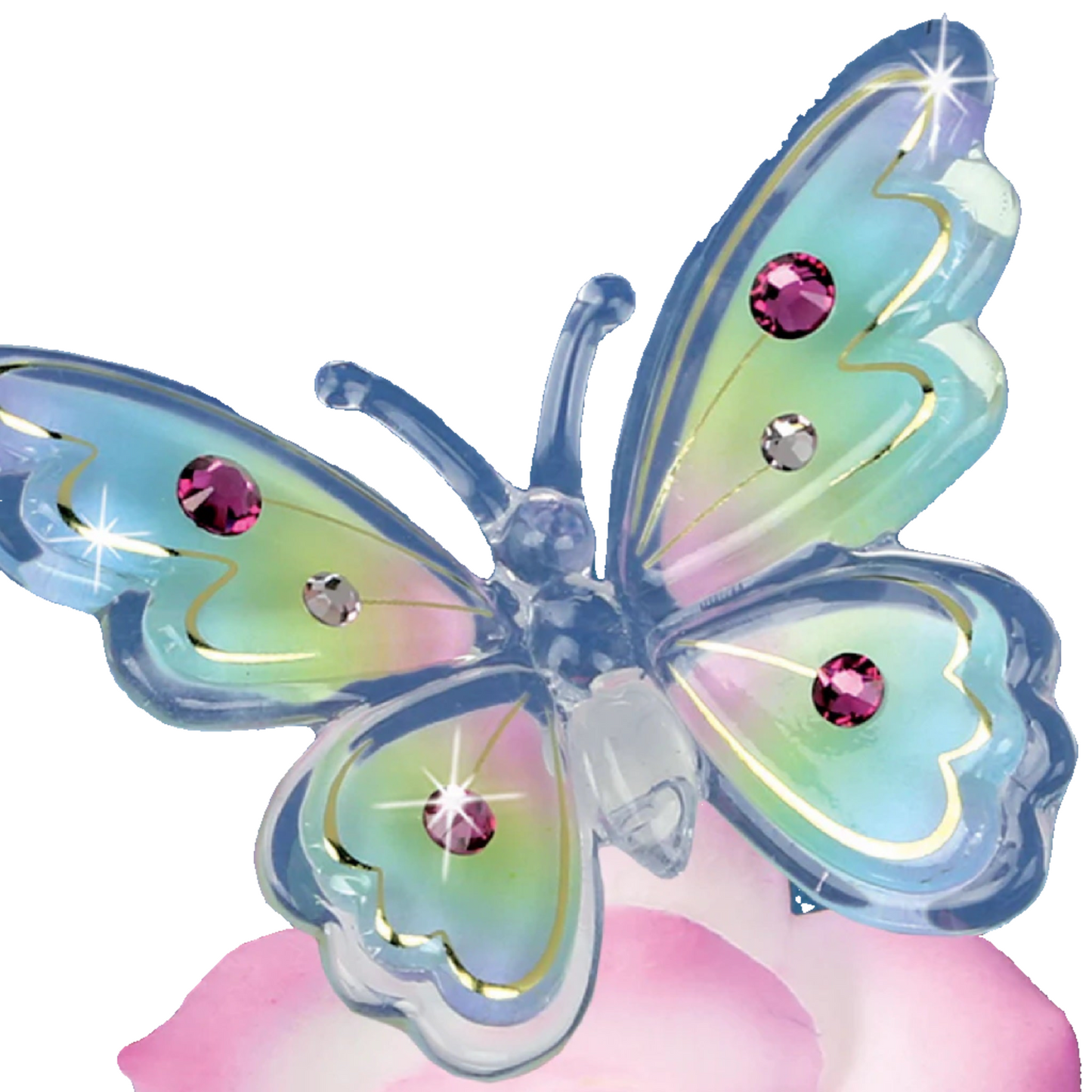 Butterfly Bedazzled Glass Figurine by Glass Baron