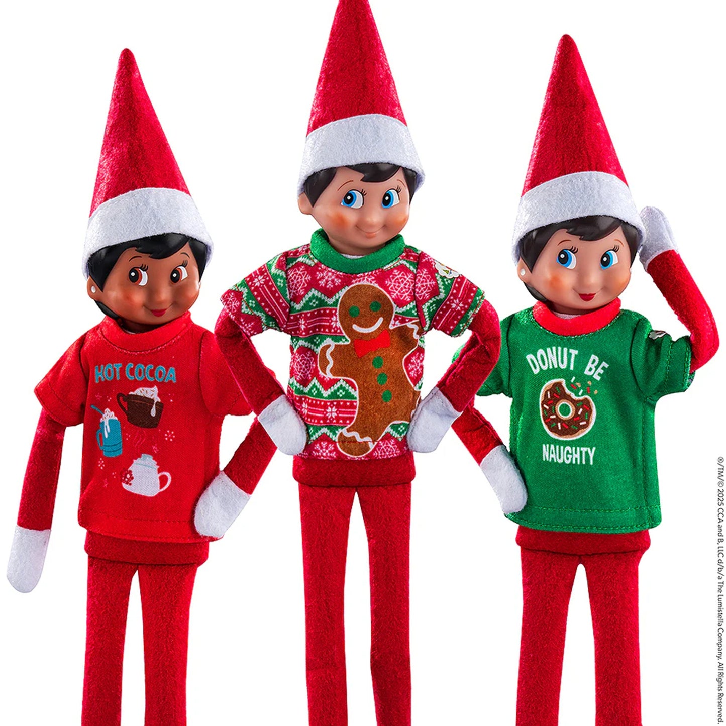 The Elf on the Shelf Claus Couture Collection Festive Fun T-Shirt Set