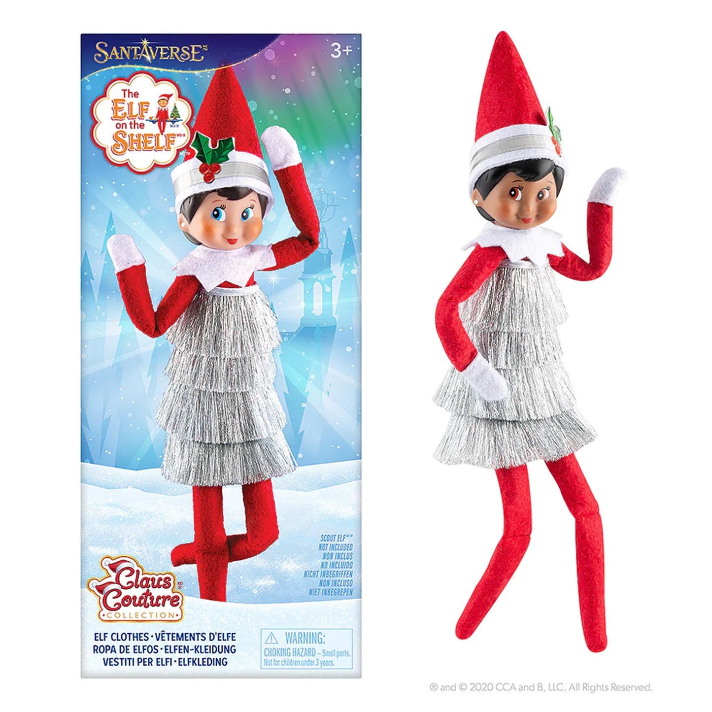 The Elf on the Shelf  Claus Couture Collection Tiny Tinsel Dress