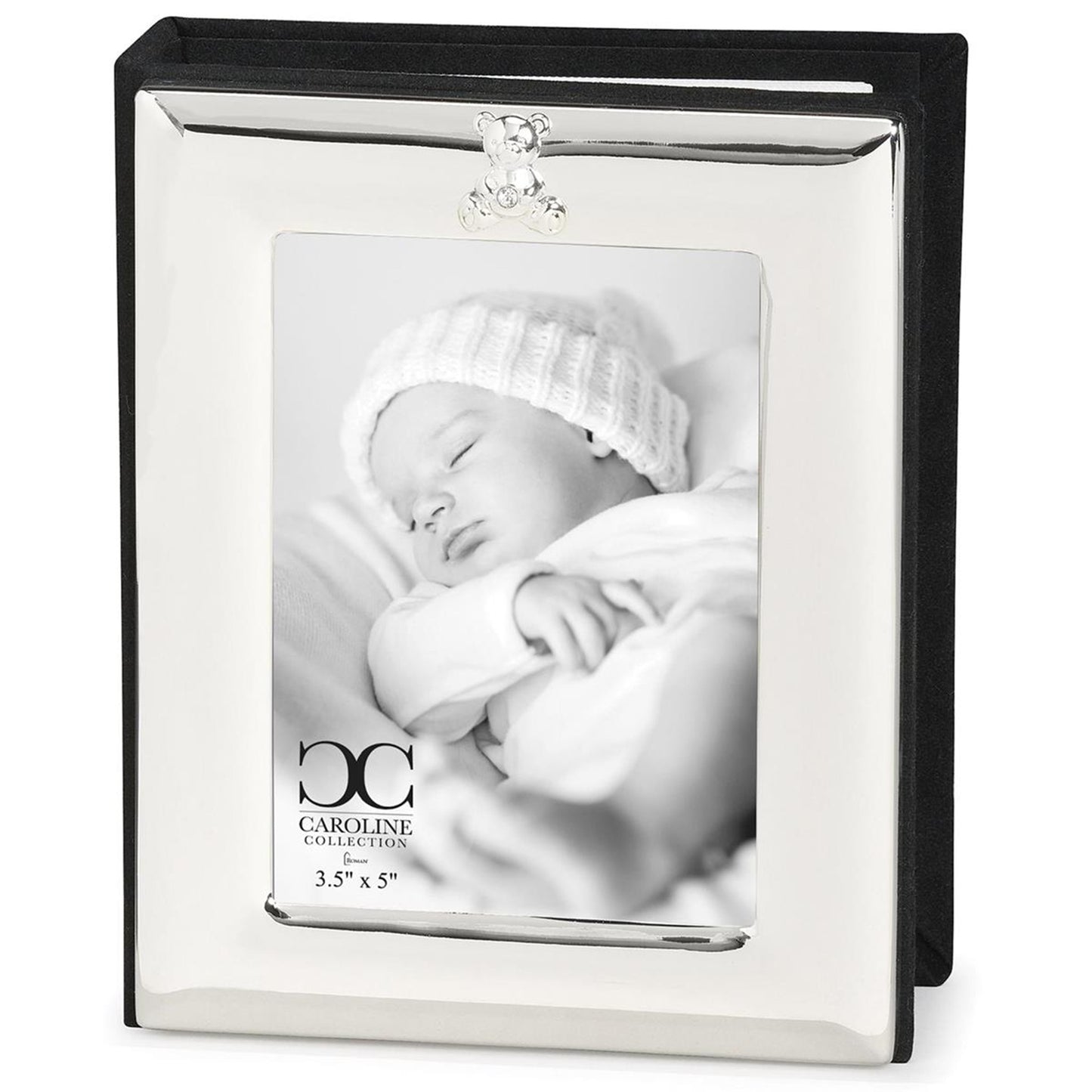 Caroline Collection Baby Photo Album with Teddy Bear Accent