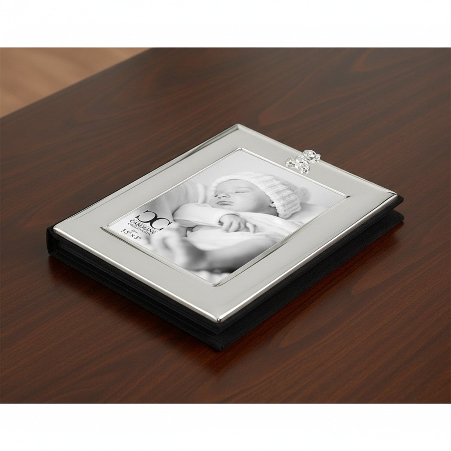 Caroline Collection Baby Photo Album with Teddy Bear Accent