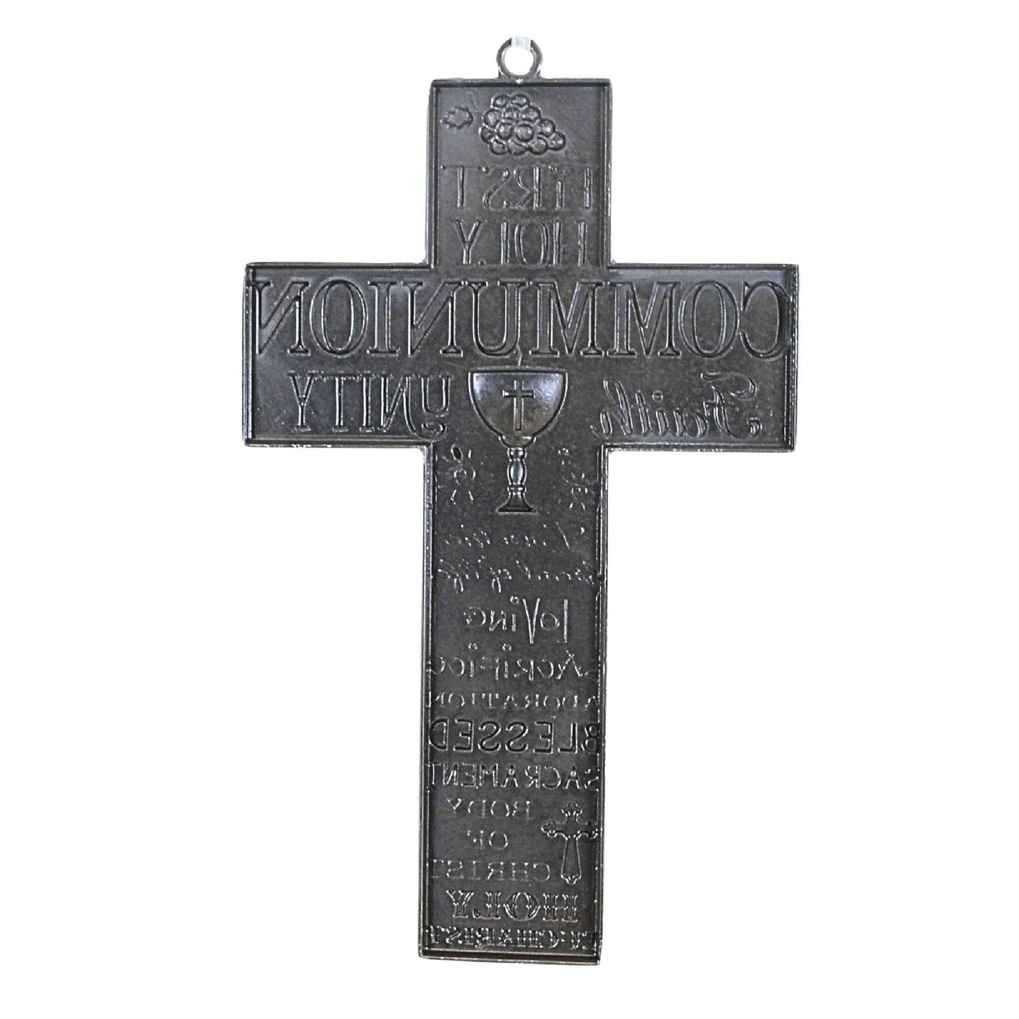 Caroline Collection First Communion Word Art Wall Cross