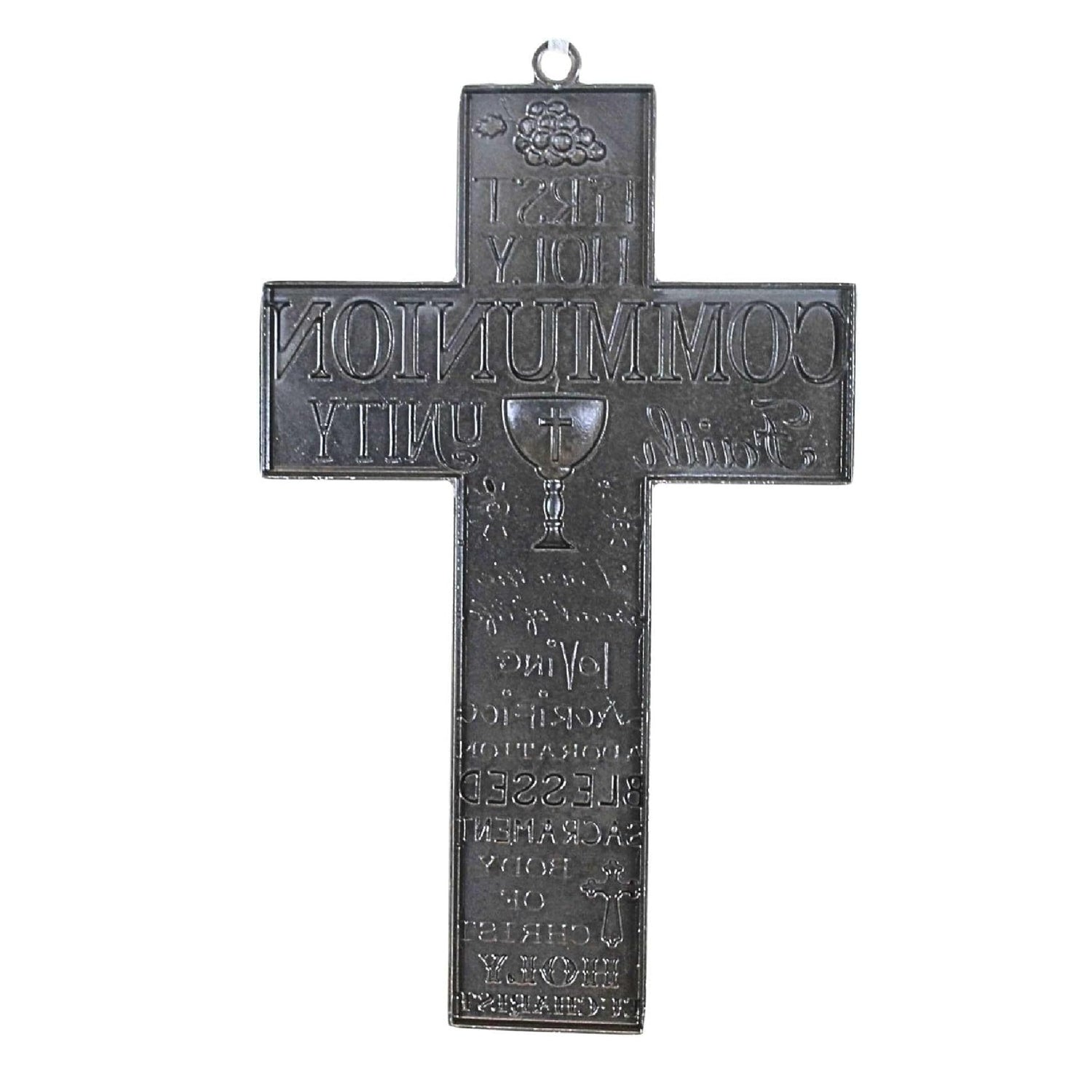 Caroline Collection First Communion Word Art Wall Cross