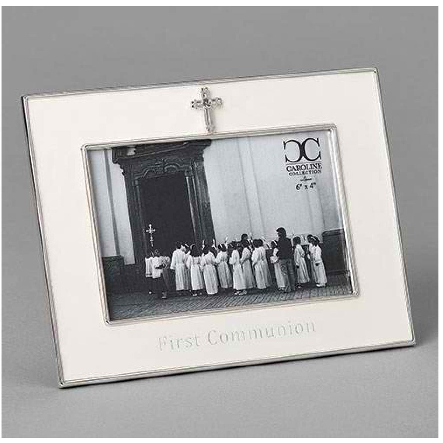Caroline Collection Frame First Communion Horizontal With Cross