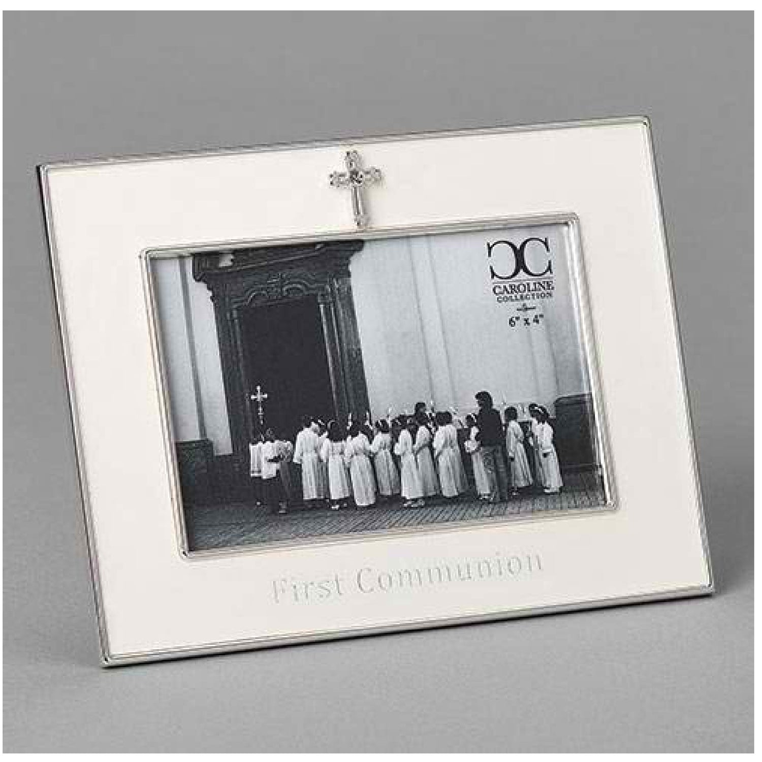 Caroline Collection Frame First Communion Horizontal With Cross