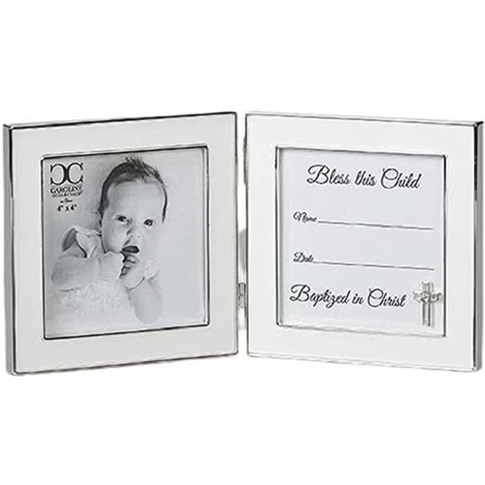 Caroline Collection Hinged Baptism Blessings Frame