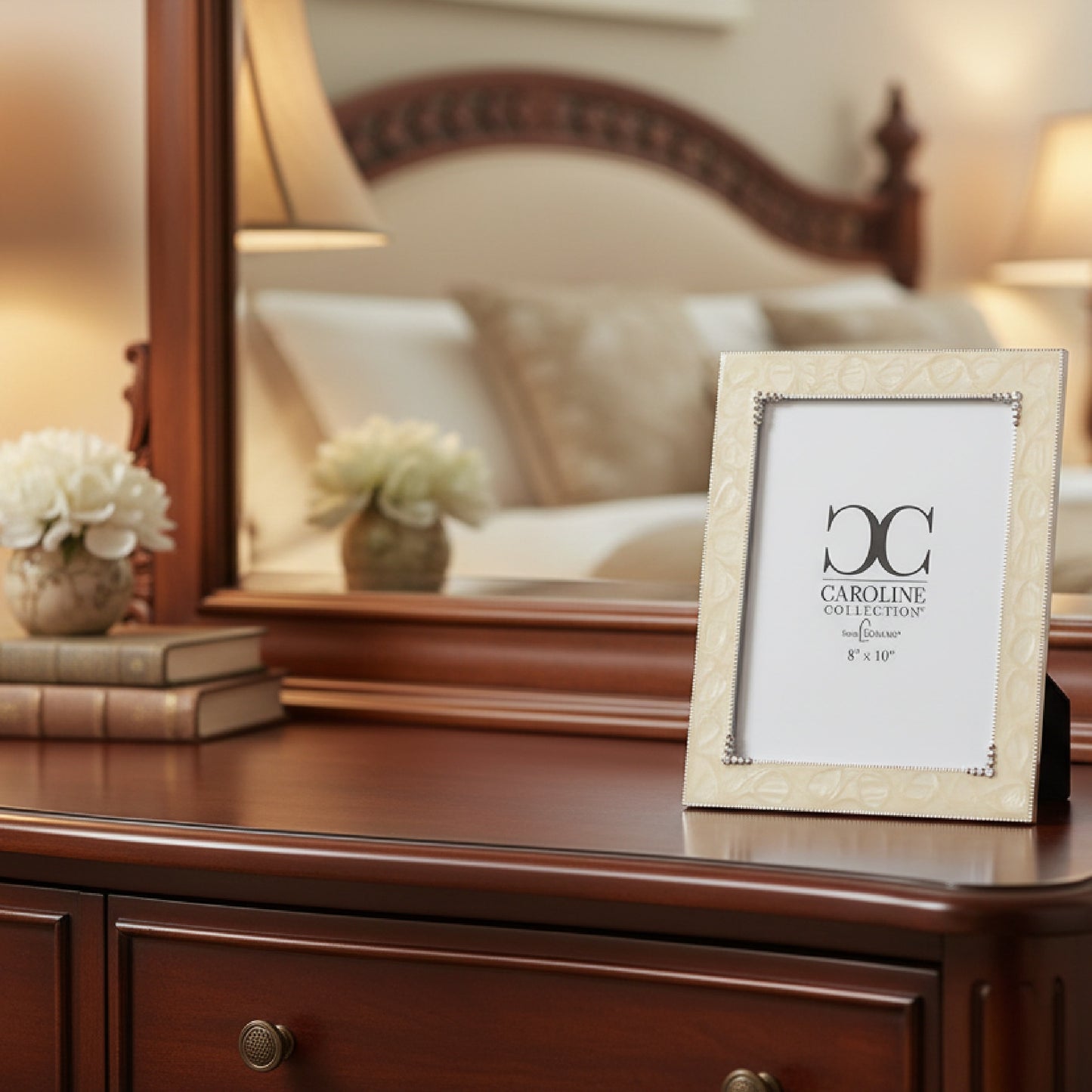 Caroline Collection Ivory with Crystal Frame