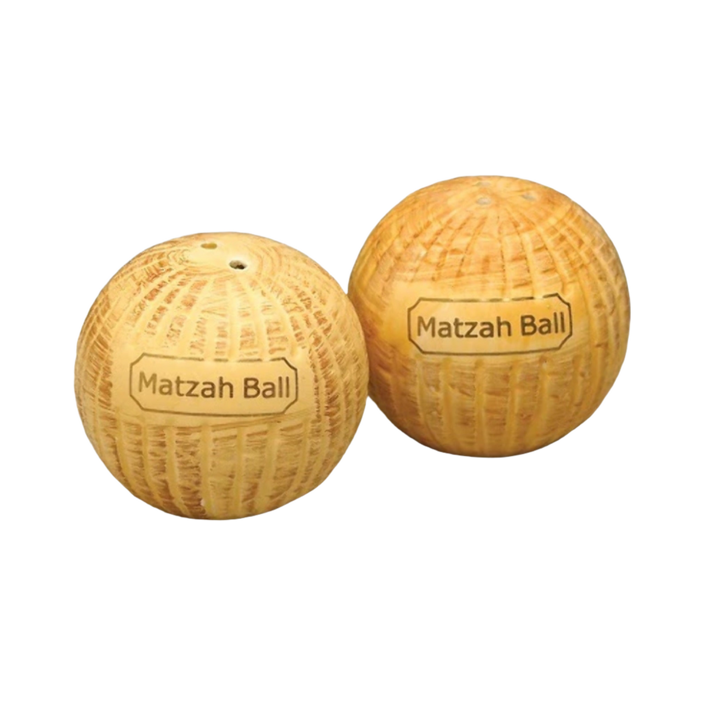 Ceramic Matza Ball Salt & Pepper Shaker Set