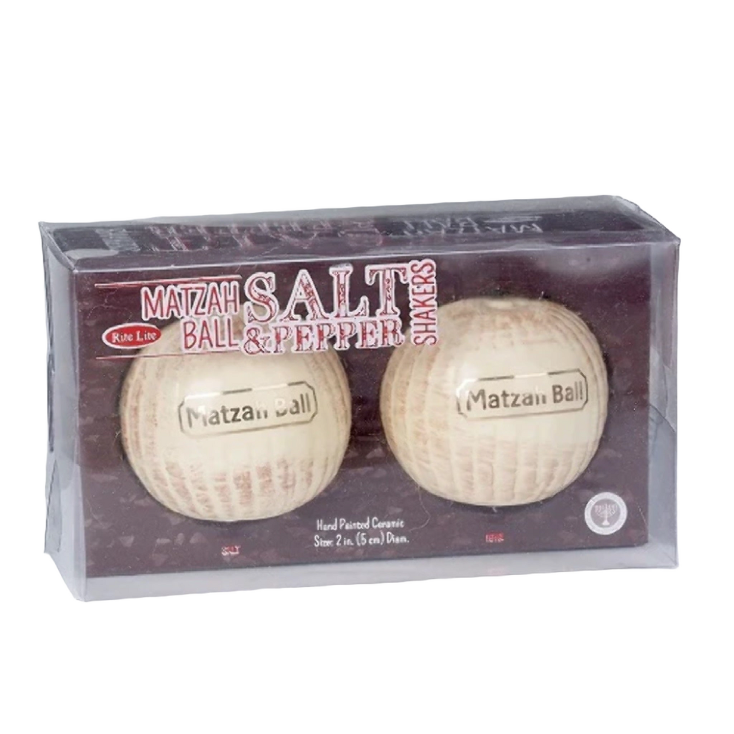 Ceramic Matza Ball Salt & Pepper Shaker Set