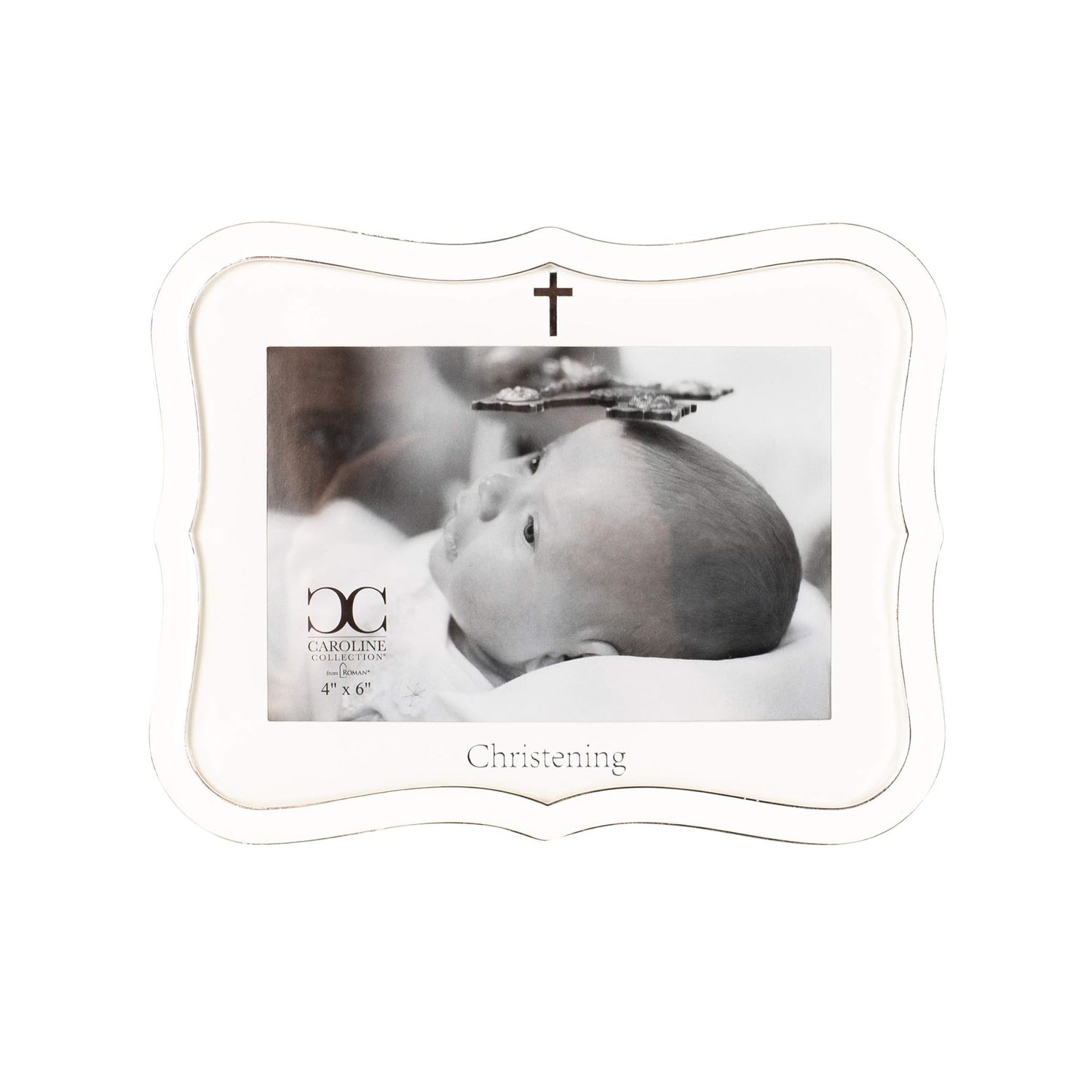 Christening White Frame Caroline Collection