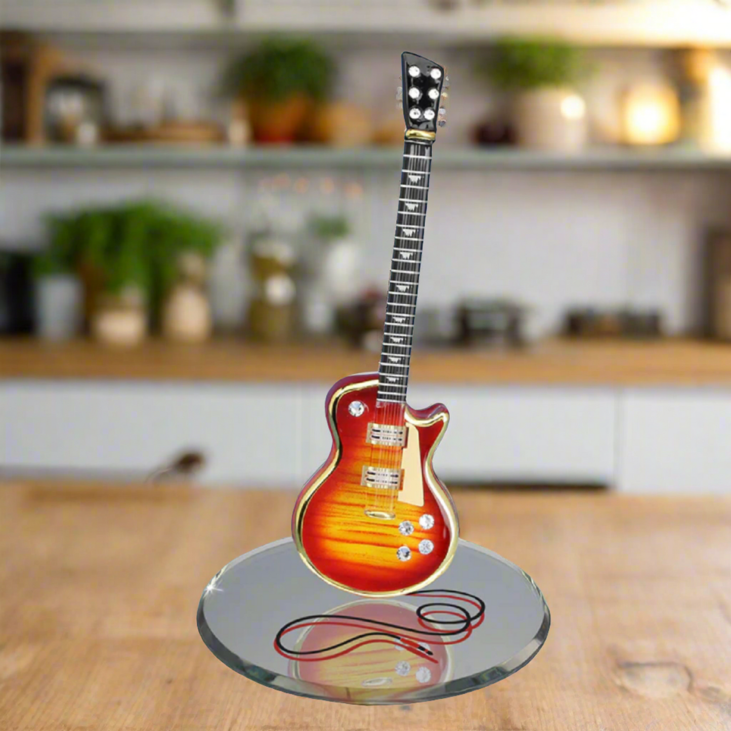 Classic Cherry Burst Guitar by Glass Baron