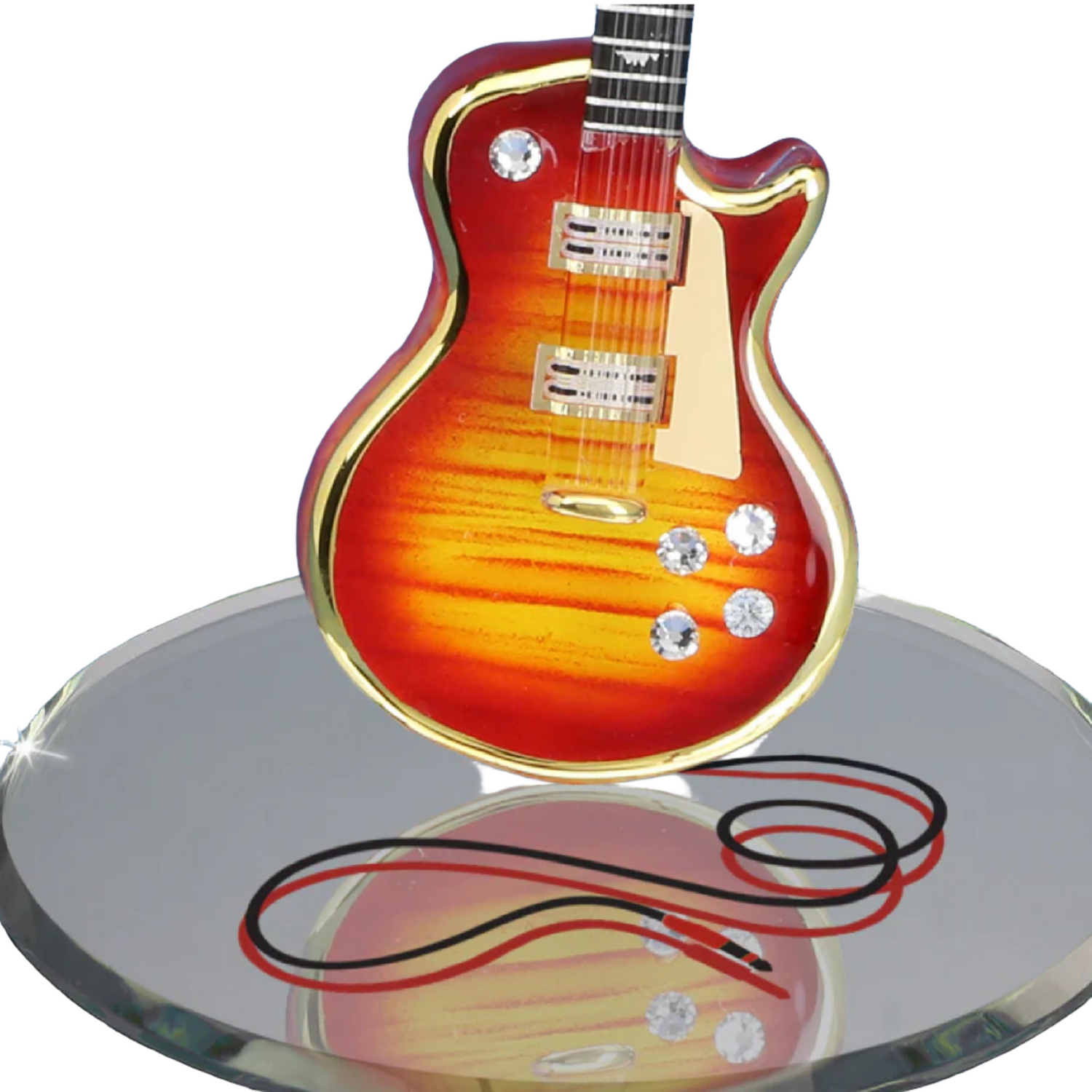 Classic Cherry Burst Guitar by Glass Baron