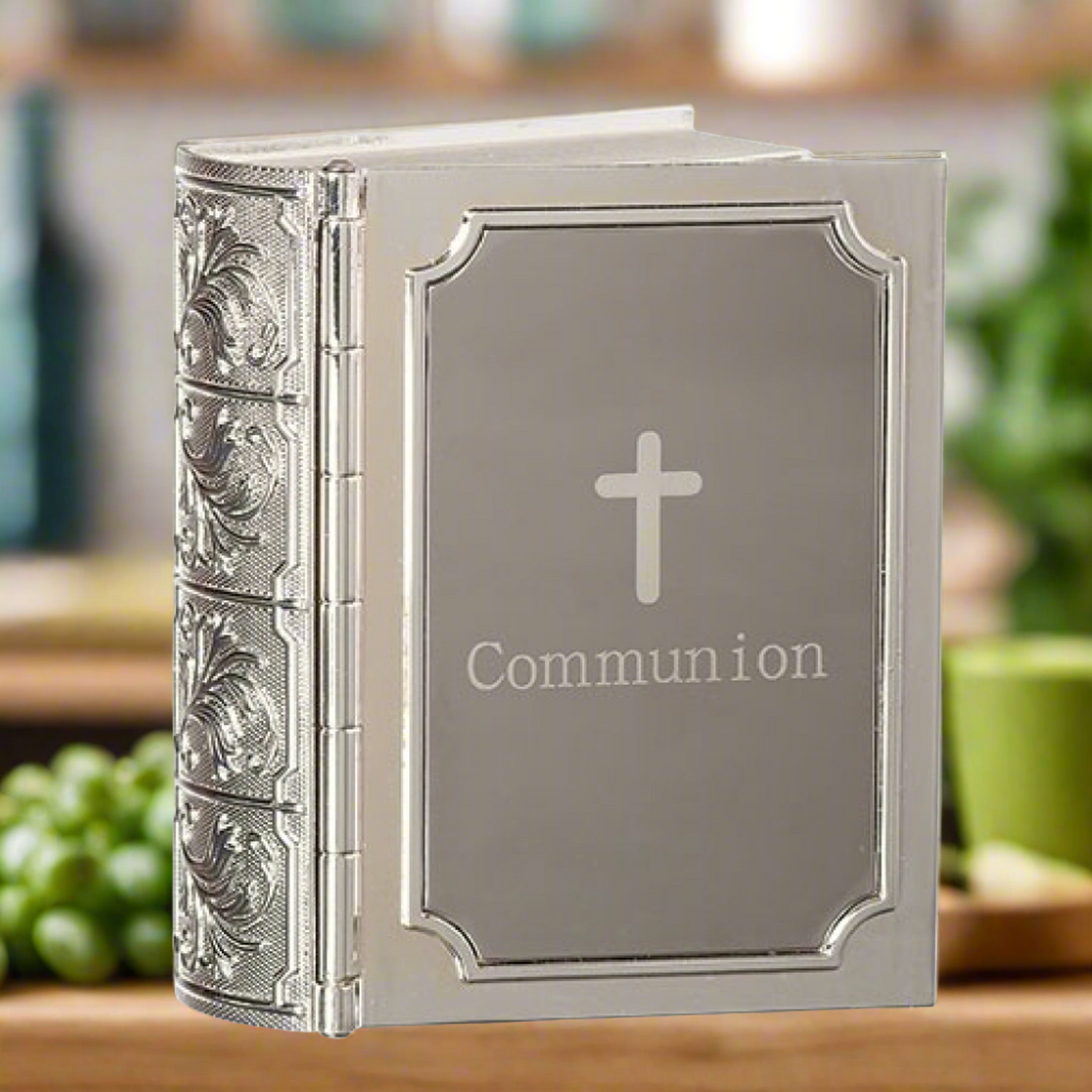 Communion Bible 3.5"H Keepsake Box