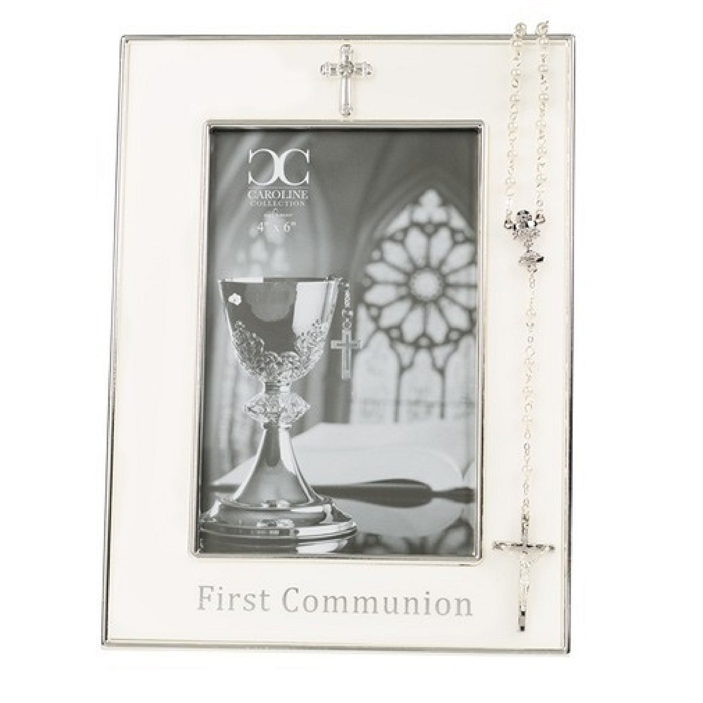 Communion Frame & Rosary Set Caroline Collection