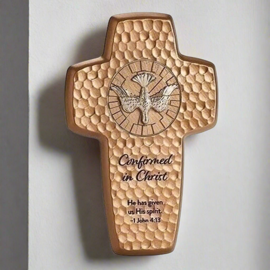 Confirmation Hammered Texture Wall Cross - 7.5"