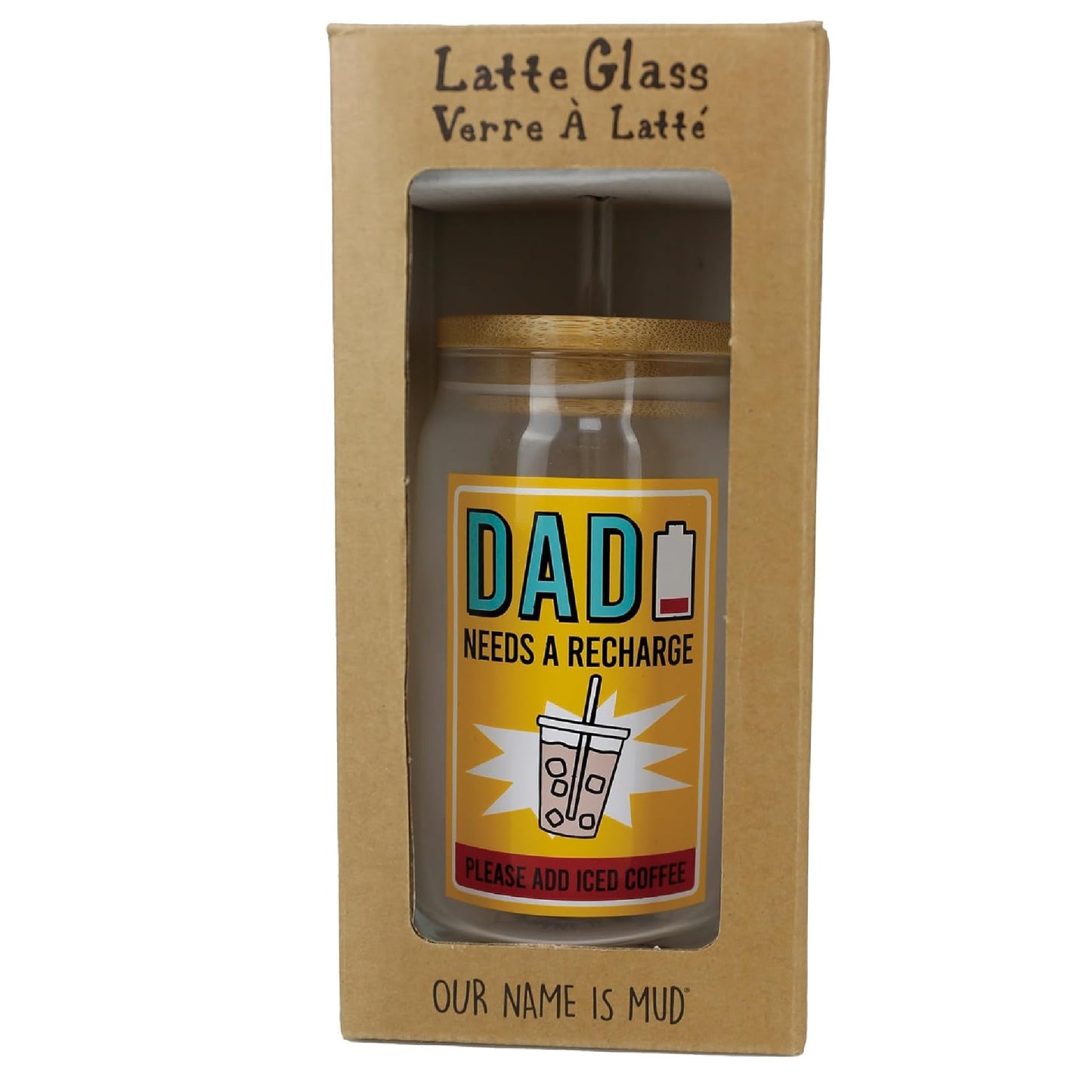 Dad Latte Glass with Lid
Our Name Is Mud