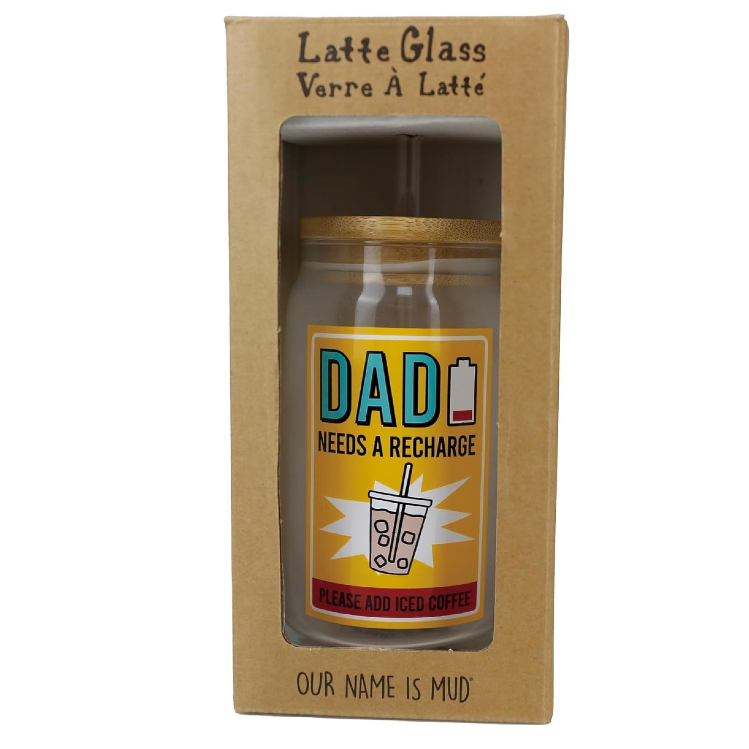 Dad Latte Glass with Lid
Our Name Is Mud