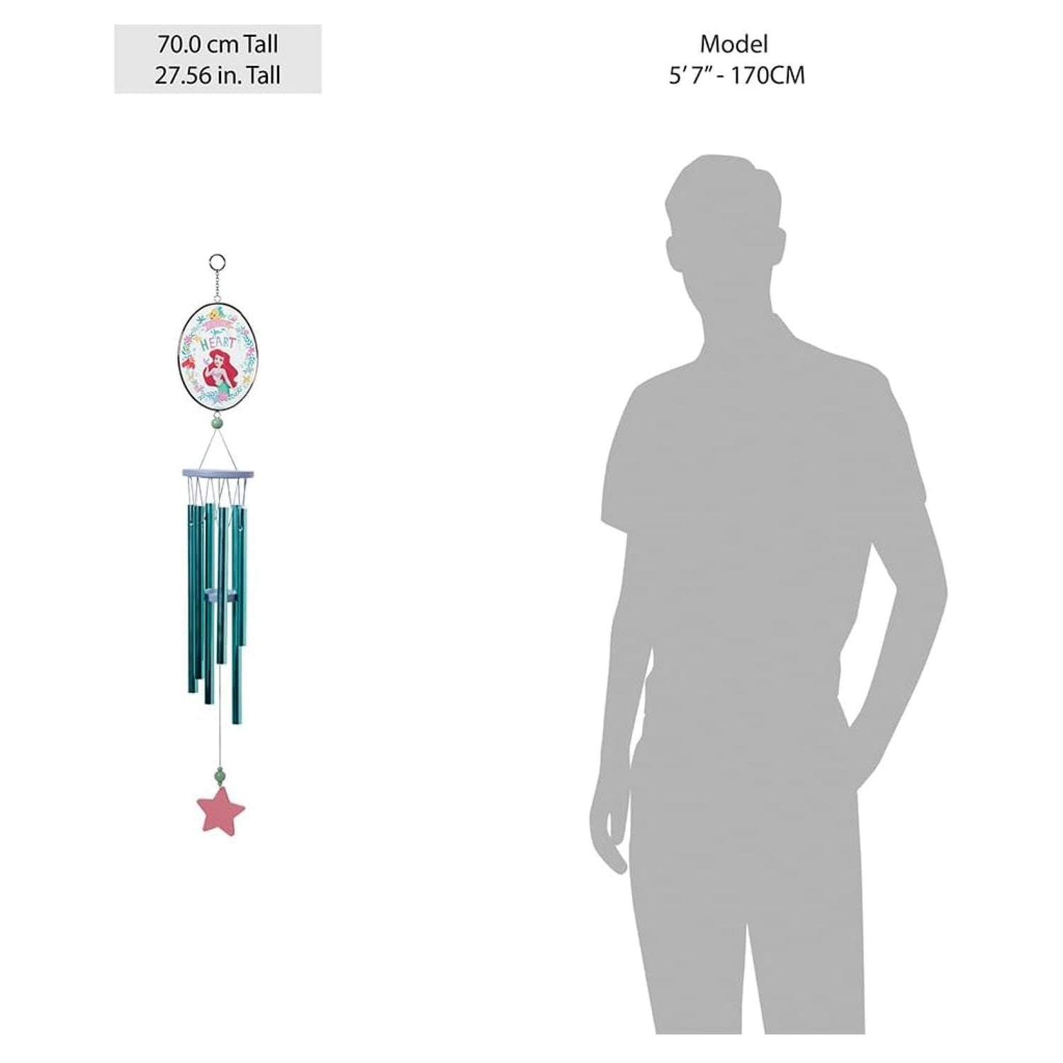 Disney Garden Ariel The Little Mermaid Windchime Garden