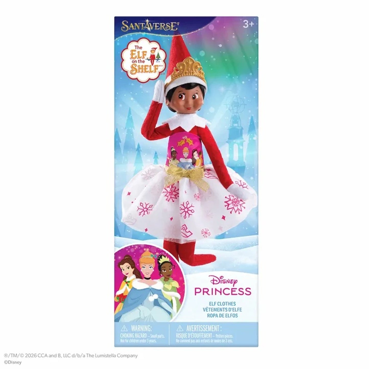 Elf on the Shelf Disney Princess Pretty in Pink Party Dress | Claus Couture Collection®