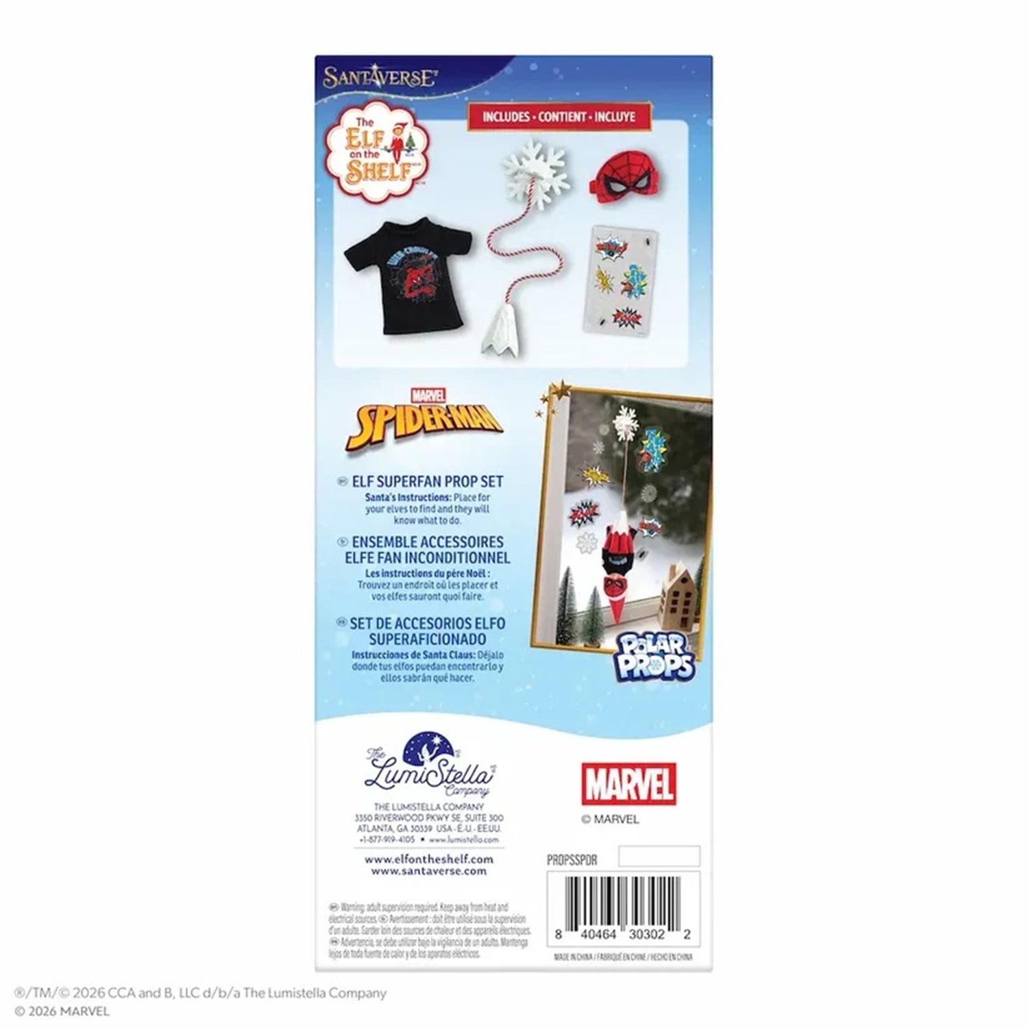 Elf on the Shelf Marvel Spider-Man Elf Superfan Prop Set | Polar Props®