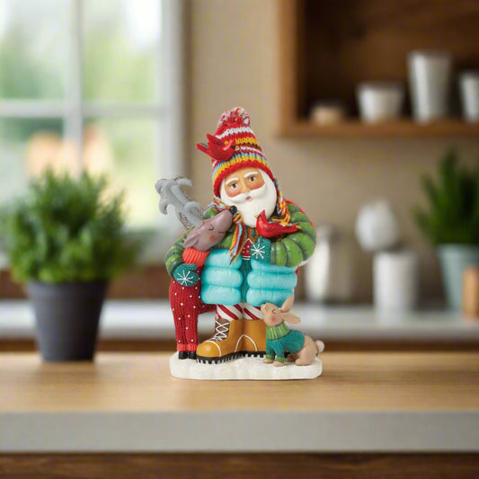 Enesco Cozy and Warm Santa Figurine
