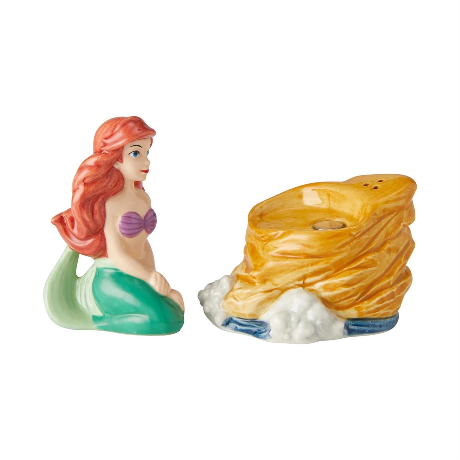 Enesco Disney Ariel on Rock Salt and Pepper Shaker Set, 2 Pieces 3.9in H