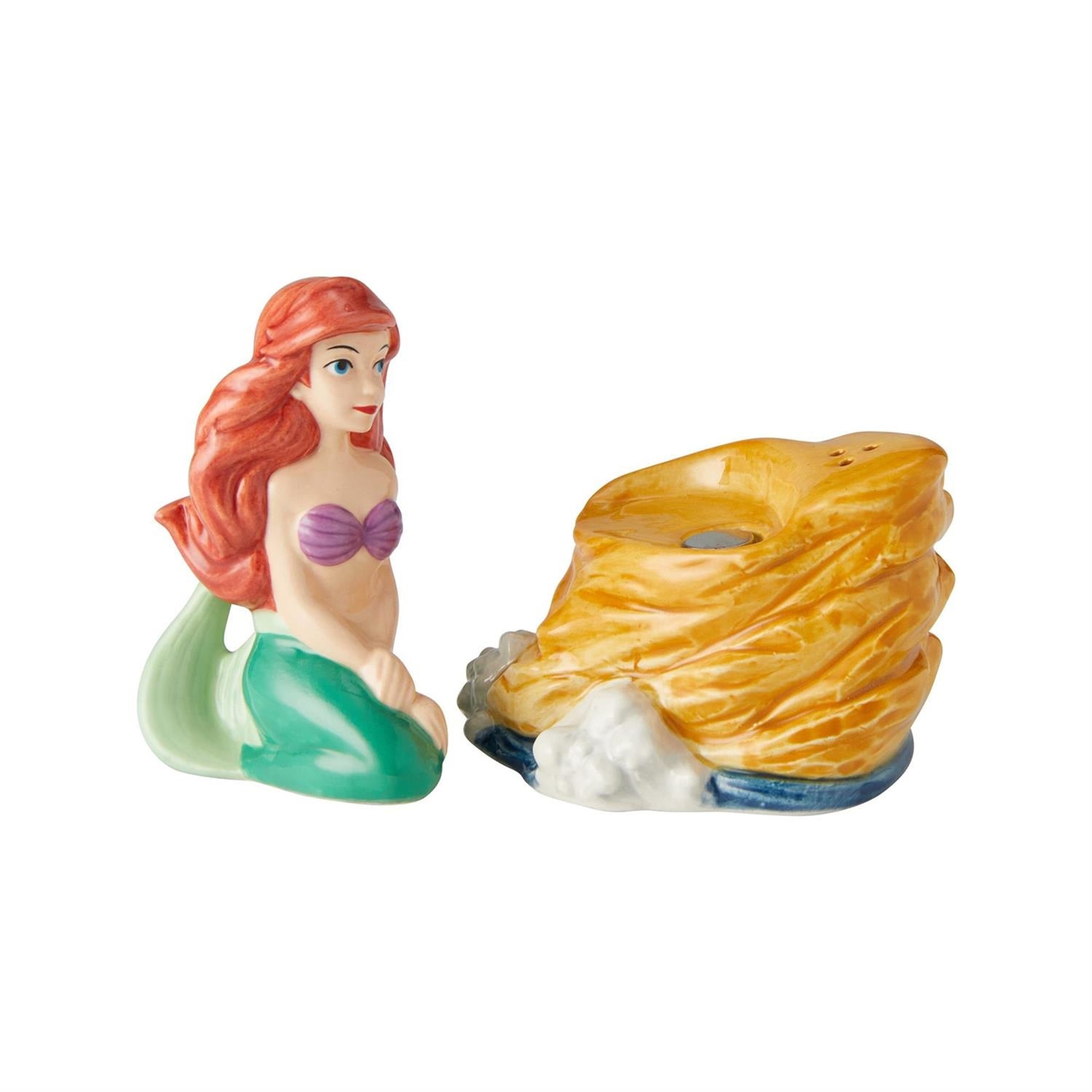 Enesco Disney Ariel on Rock Salt and Pepper Shaker Set, 2 Pieces 3.9in H