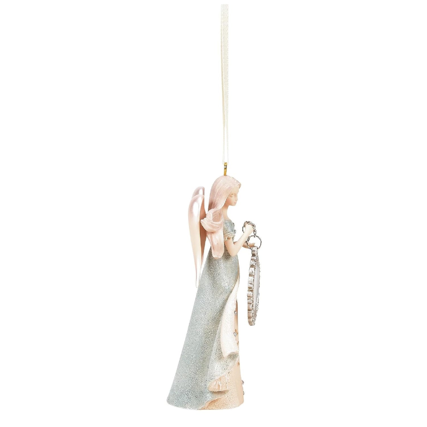 Enesco Foundations Photo Frame Pet Bereavement Hanging Ornament, 4 Inch